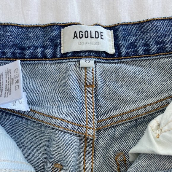 AGOLDE 90s Pinch Waist Jeans (Blue, Size 25) - Picture 4 of 4